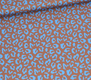 Outdoorstoff - Mini Collection - Leo - Braun/Himmelblau - abby and amy