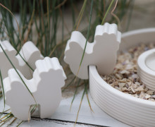 Dein Wunschgeschenk - Silikon - Gießform - Dekostecker - 4er Set - Huhn