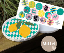 Outdoorstoff - La Dolce Vita - Inlays für Silikon - Dekoteller - Tablett - Mittel - Frida Kreativ - abby and amy