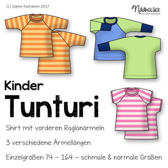 Tunturi - Kindershirt Größe 74 - 164