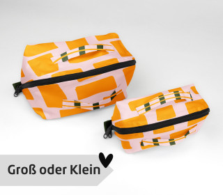 DIY-Nähset - Kosmetiktasche - Binz - Colorful Quirk - Geometrie - GRÖSSENAUSWAHL - abby and amy