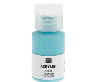Acrylfarbe - Acrylini - 22ml - Matt - Geruchsarm - Rico Design - Türkis