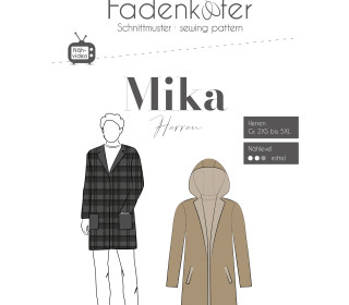 Schnittmuster - Mika - Herren - Gr. 2XS -  5XL - Fadenkäfer