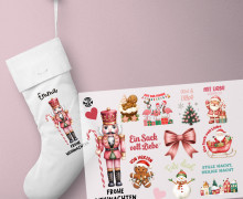 Onkel Bo's Bügelbilder - DIN A4 - Weihnachtliche Schriftzüge - Von Herzen