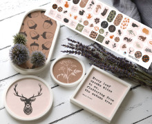 Outdoorstoff - Herbstzauber - Inlays für Silikon - Probierset - Lausemia Design Studio - abby and amy