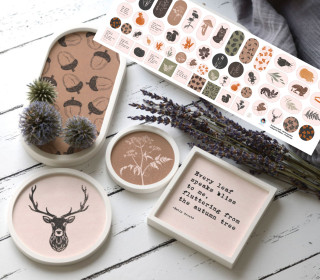 Outdoorstoff - Herbstzauber - Inlays für Silikon - Probierset - Lausemia Design Studio - abby and amy