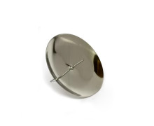 1 Kerzenhalter - Adventskranzstecker - 60mm - Für Dekorationen - Matt - Silber