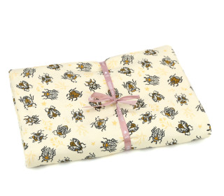 1,55m Zuschnitt - Bio-Jersey - Tickle - Beetles & Bugs - Ecru - Hamburger Liebe