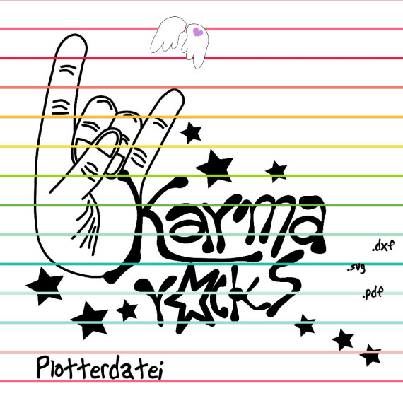 Karma rocks - Plotterdatei