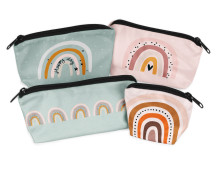DIY-Nähset - Velvet - Knautschtaschen - 4 Täschchen - Natural Rainbows - abby and amy