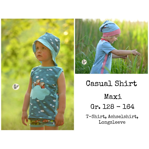 Ebook - "Casual Shirt" Maxi - Shirt für Kinder & Teenager - Gr. 128 - 164