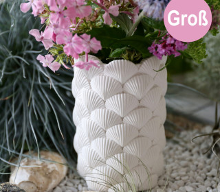 Silikon - Gießform - Muschelvase - Dekovase - Groß - vielfältig nutzbar