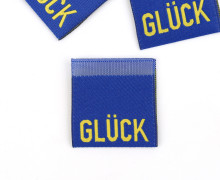 1 Label - GLÜCK - Dunkelblau