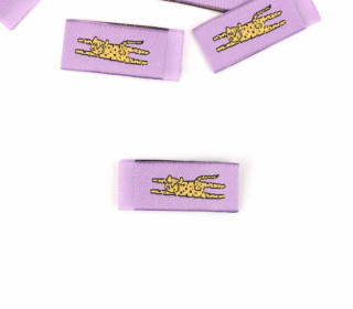 1 Label - Katze - Flieder - Katzengold Designs