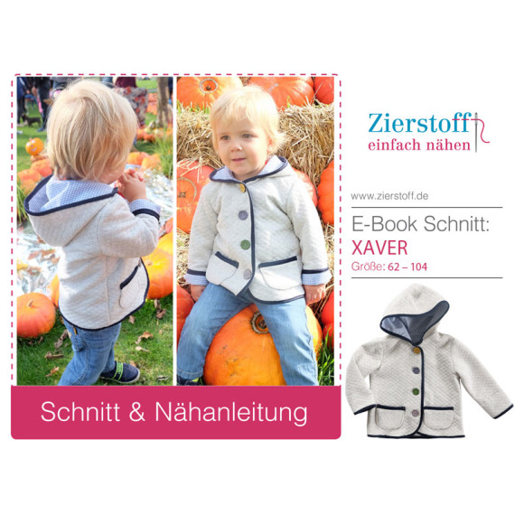 E-BOOK – Jacke im Trachtenlook mit Knöpfen „Xaver“, Gr. 62 – 104