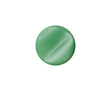 1 Polyesterknopf - Rund - 14mm - Öse - Uni - Glanz - Hellgrün