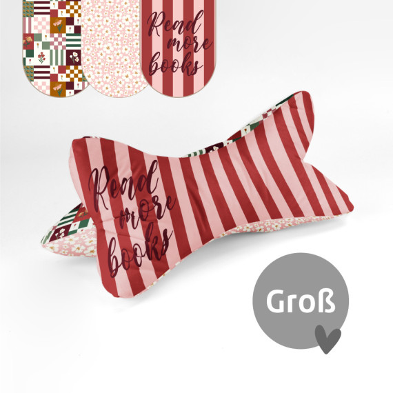 DIY-Nähset - Leseknochen - Groß - Read More Books - Velvet - abby and amy