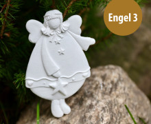 Silikon - Gießform - Engelchen mit Stern - Anhänger - Engel 3 - vielfältig nutzbar