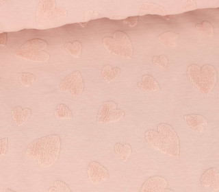 Frottee Jacquard - Herzen - Qjutie & the Qjutest - Uni - Beigerosa