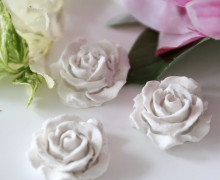 Silikon - Gießform - Mini Rosenblüten - Filigran - 3er Set - vielfältig nutzbar