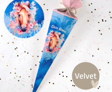 DIY-Nähset Schultüte - Lovely Horse - Becky - Velvet - zum selber Nähen - Mix and Match Kombi