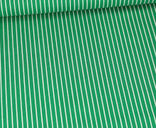 Baumwolle - Webware - Popelin - Bedruckt - Schmale Streifen - Grün