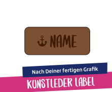 Artwork-Kunstleder-Label