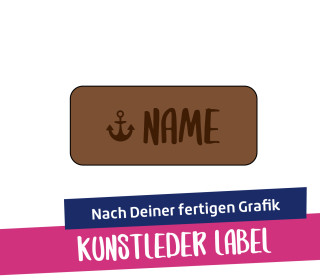 Artwork-Kunstleder-Label