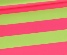 Outdoorstoff - Just Stripes! - Streifen - Pink/Limettengrün - abby and amy