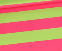 Outdoorstoff - Just Stripes! - Streifen - Pink/Limettengrün - abby and amy