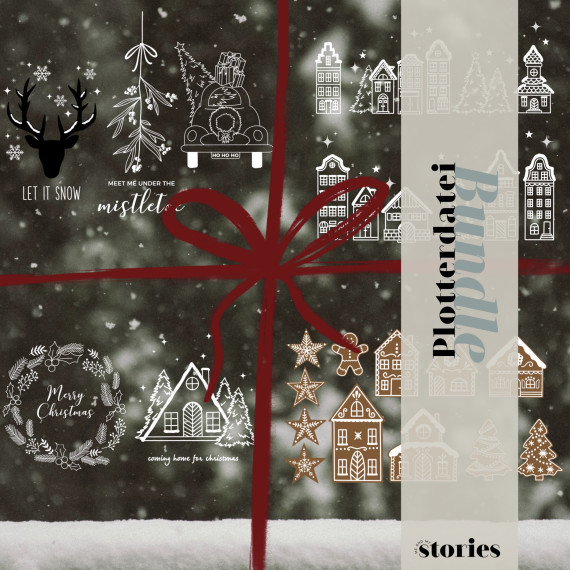 Digitale Plotterdatei - großes Winter & Weihnachts Set
