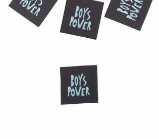 1 Label - BOYS POWER - Anthrazit - Katzengold Design
