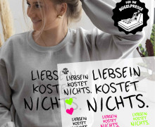 Onkel Bo's Bügelbilder - DIN A4 - Liebsein kostet nix! - BIG