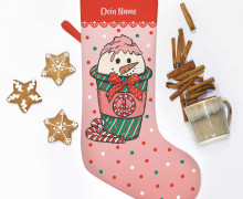 DIY-Nähset - Nikolaussocke - Softshell - Snowman Cup - Peace