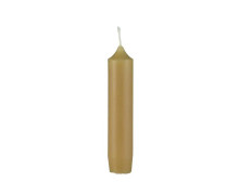 1 kleine Kerze - Kurze Stabkerze - Paraffin - 11cm - Ø 2,2cm  - Mustard