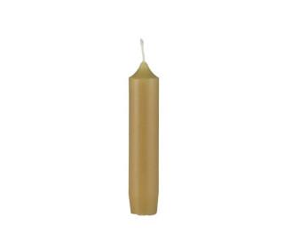 1 kleine Kerze - Kurze Stabkerze - Paraffin - 11cm - Ø 2,2cm  - Mustard