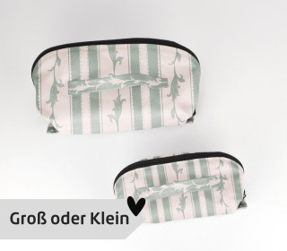 DIY-Nähset - Kosmetiktasche - Binz - Vintage Romance - Mintgrün - Frida Kreativ - GRÖSSENAUSWAHL - abby and amy