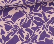 Musselin - Muslin - Double Gauze - Abstraktes Muster - Schnuffeltuch - Windeltuch - Blassrosa/Lila