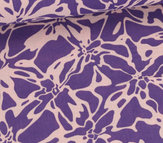 Musselin - Muslin - Double Gauze - Abstraktes Muster - Schnuffeltuch - Windeltuch - Blassrosa/Lila