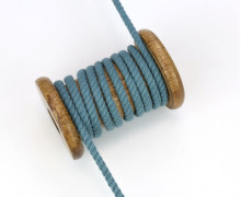 1m Hoodieband - Schmale Kordel - Parkakordel - Gedreht - 4mm - Altgrün