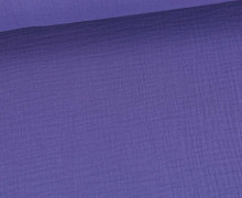 Musselin - Muslin - Double Gauze - Uni - Lilablau - 125g - Schnuffeltuch - Windeltuch
