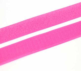 1 Meter Klettband - Klettverschluss - Zum Nähen - Hook & Loop - 25mm - Pink