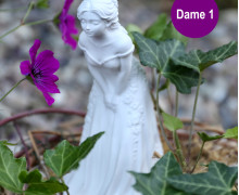 Silikon - Gießform - Schnupperfigur - für Blüten - Feine Gesellschaft - Dekofigur - Dame 1 - vielfältig nutzbar