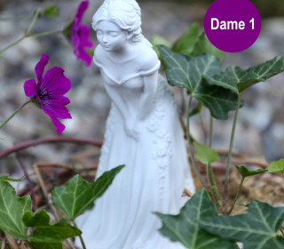 Silikon - Gießform - Schnupperfigur - für Blüten - Feine Gesellschaft - Dekofigur - Dame 1 - vielfältig nutzbar