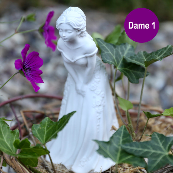 Silikon - Gießform - Schnupperfigur - für Blüten - Feine Gesellschaft - Dekofigur - Dame 1 - vielfältig nutzbar