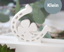Silikon - Gießform - Stecker Glücksbringer mit Klee & Hufeisen - für Steckleisten - Klein - vielfältig nutzbar