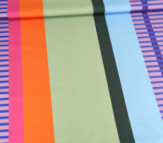 Outdoorstoff - Colorful Stripe Pattern - Flieder - Anlukaa - abby and amy