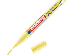 1 Glanzlackmarker - Pastell - Rundspitze 1-2mm - edding 751 - Pastellgelb (col. 135)
