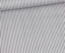Baumwolle - Webware - Stripe - Weiß/Grau