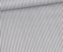 Baumwolle - Webware - Stripe - Weiß/Grau